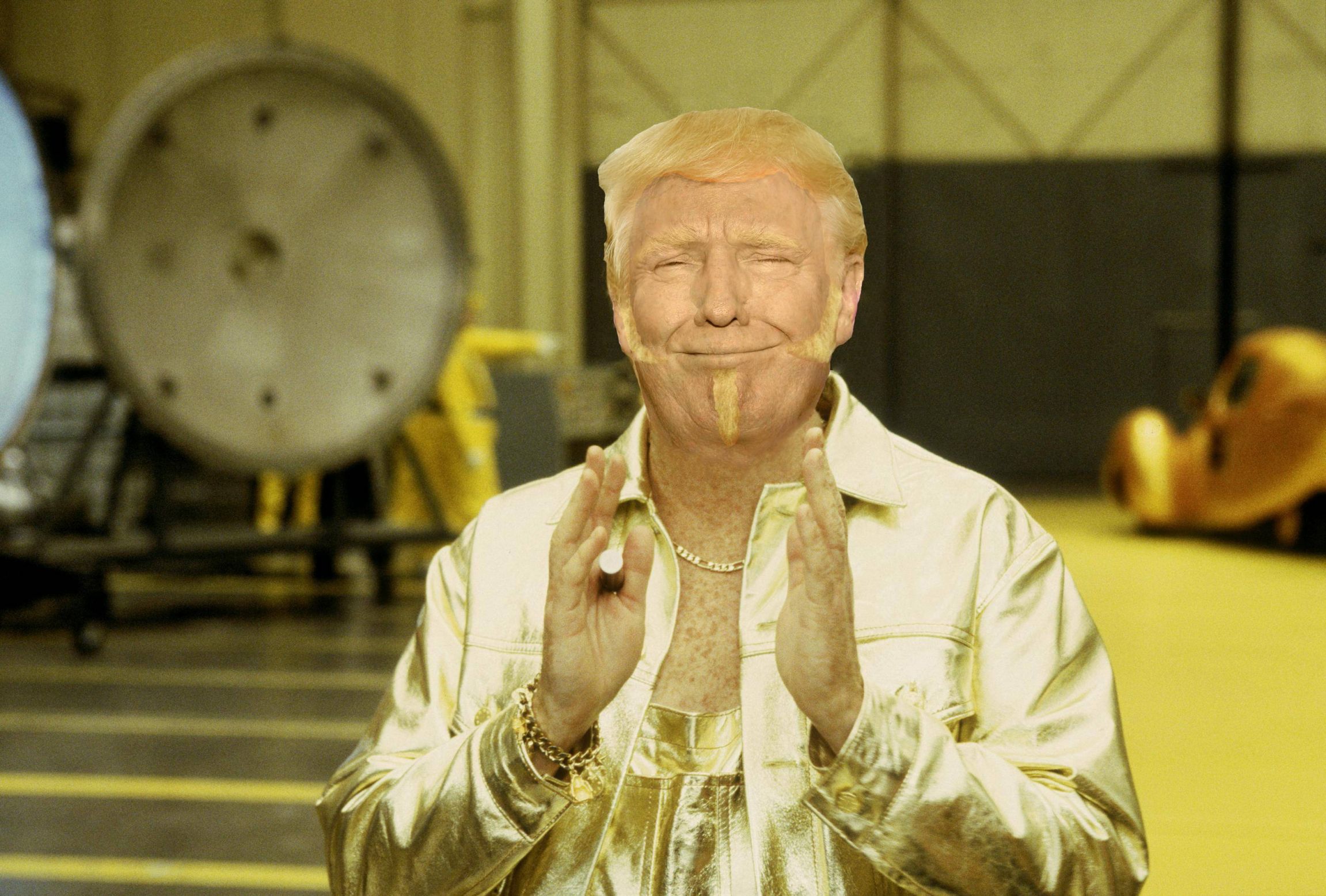 Gold member Trump Blank Meme Template