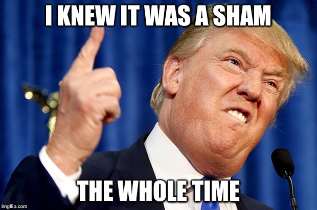 I KNEW IT WAS A SHAM THE WHOLE TIME | made w/ Imgflip meme maker