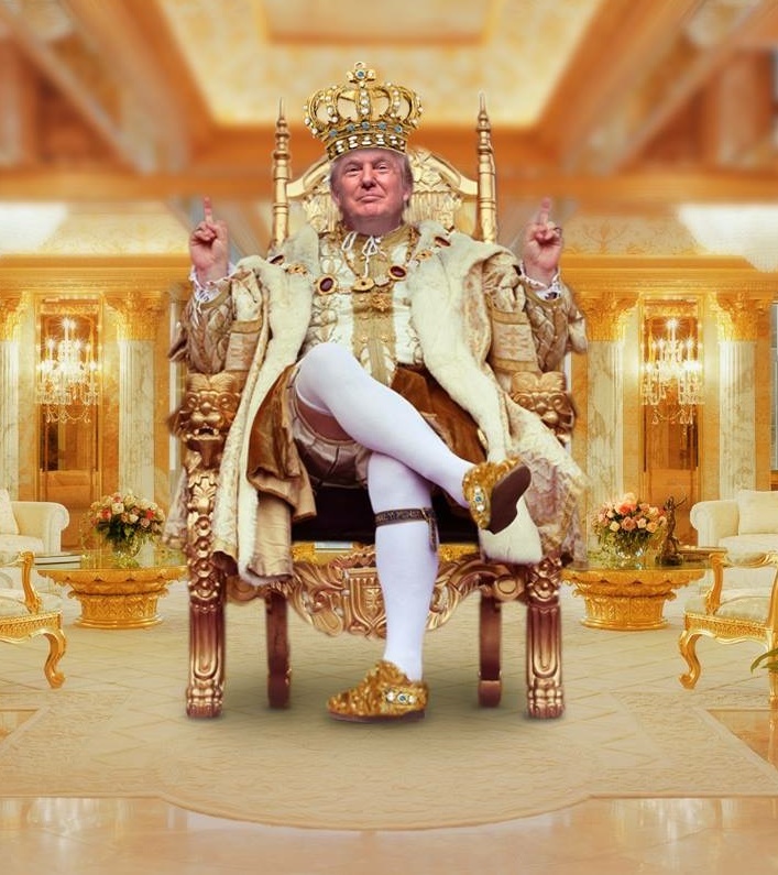 trump throne Blank Meme Template