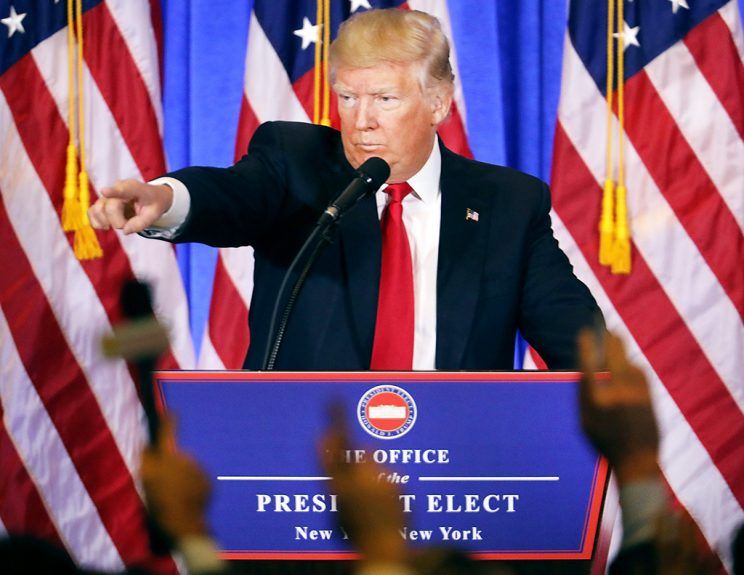 Trump press conference Blank Meme Template