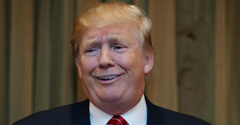 High Quality Trump laugh face Blank Meme Template