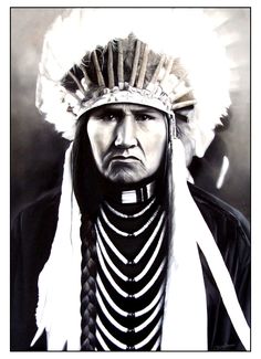 Native chief Blank Meme Template