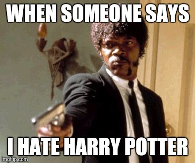 Say That Again I Dare You | WHEN SOMEONE SAYS; I HATE HARRY POTTER | image tagged in memes,say that again i dare you | made w/ Imgflip meme maker