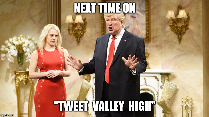 NEXT TIME ON; "TWEET  VALLEY  HIGH" | image tagged in tweet valley high | made w/ Imgflip meme maker