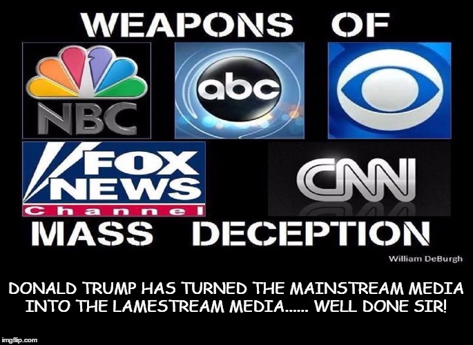 LAMESTREAM MEDIA | DONALD TRUMP HAS TURNED THE MAINSTREAM MEDIA INTO THE
LAMESTREAM MEDIA......
WELL DONE SIR! | image tagged in donald trump,politics,political,mainstream media,news | made w/ Imgflip meme maker