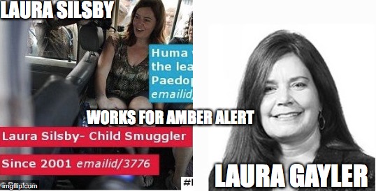 LAURA SILSBY; WORKS FOR AMBER ALERT; LAURA GAYLER | made w/ Imgflip meme maker