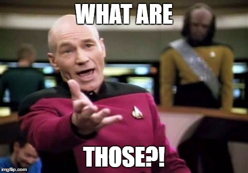 Picard Wtf | WHAT ARE; THOSE?! | image tagged in memes,picard wtf | made w/ Imgflip meme maker