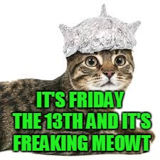 IT'S FRIDAY THE 13TH AND IT'S FREAKING MEOWT | made w/ Imgflip meme maker