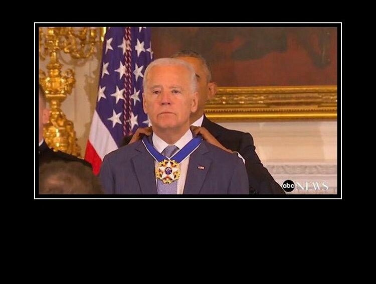 High Quality joe biden award Blank Meme Template