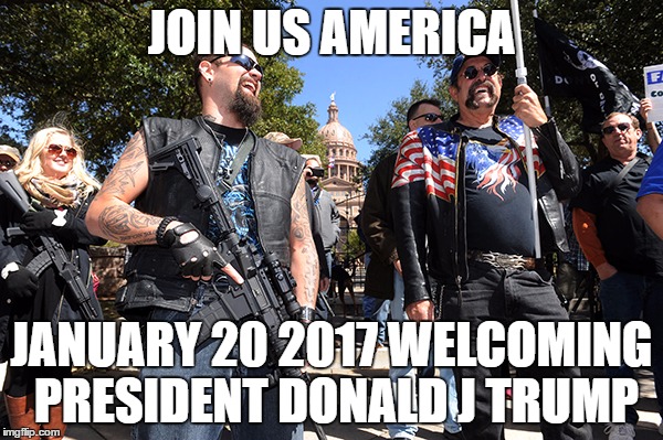 guns | JOIN US AMERICA; JANUARY 20 2017 WELCOMING PRESIDENT DONALD J TRUMP | image tagged in guns | made w/ Imgflip meme maker