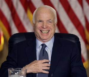 High Quality McCain laughing  Blank Meme Template