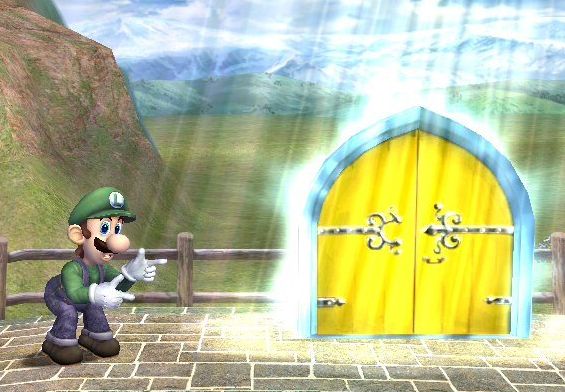 Luigi Door Blank Meme Template