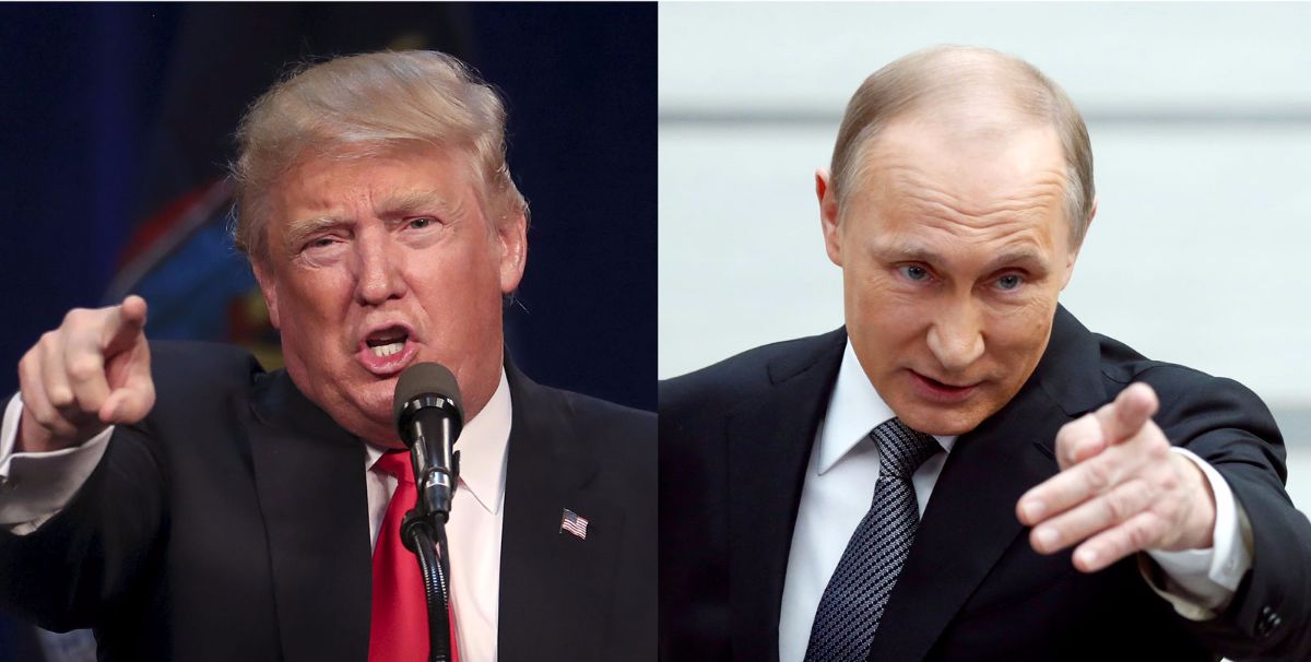 Trump Putin Pointing Blank Meme Template