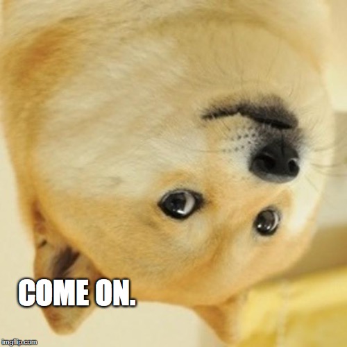 Doge Meme | COME ON. | image tagged in memes,doge | made w/ Imgflip meme maker