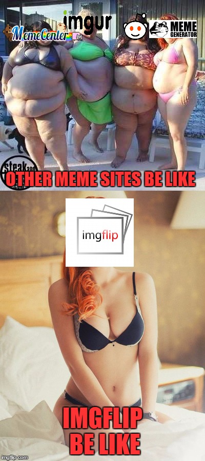 OTHER MEME SITES BE LIKE IMGFLIP BE LIKE | made w/ Imgflip meme maker