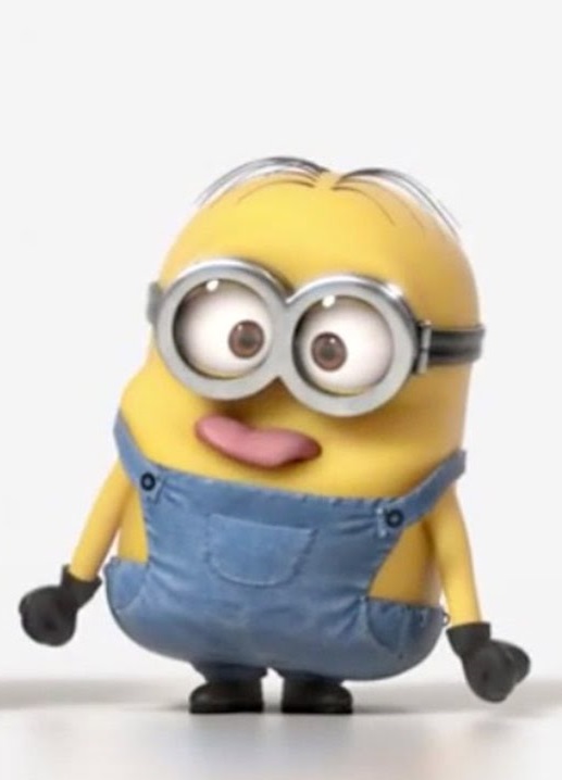 minion sticking tongue out Blank Meme Template