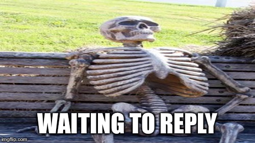 WAITING TO REPLY | made w/ Imgflip meme maker