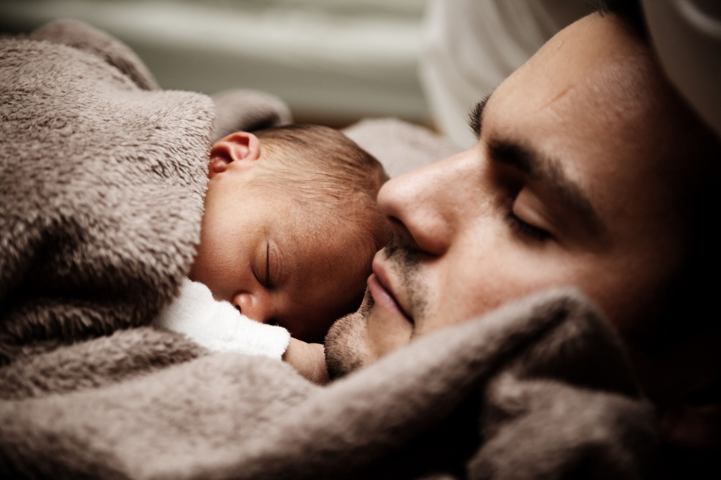 High Quality Man and Baby Blank Meme Template