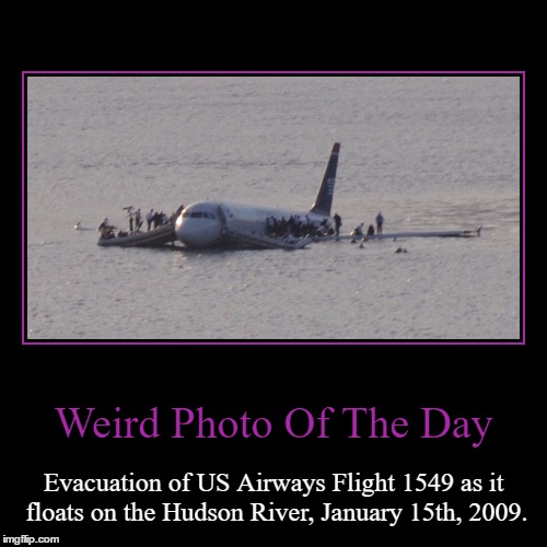 Today Marks 8th Anniversary Of The "Miracle On The Hudson" | image tagged in funny,demotivationals,weird,photo of the day,hudson river,flight 1549 | made w/ Imgflip demotivational maker