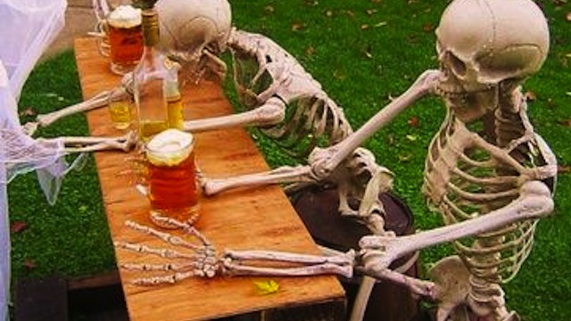 skeletons beer Blank Meme Template