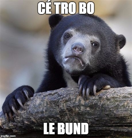 Confession Bear Meme | CÉ TRO BO; LE BUND | image tagged in memes,confession bear | made w/ Imgflip meme maker