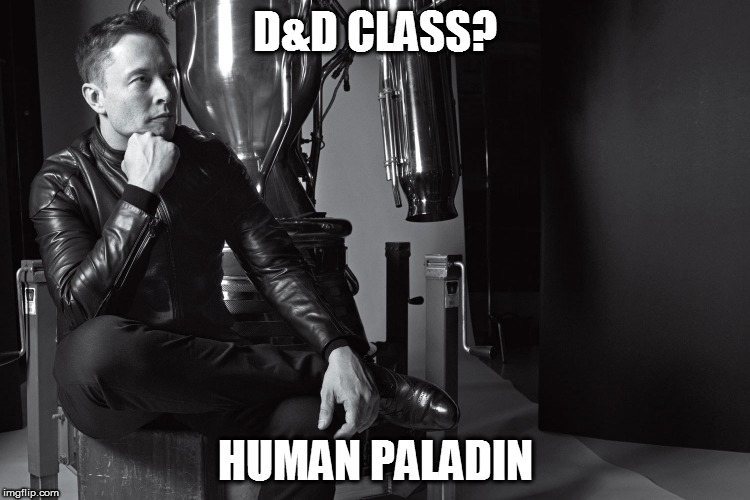 D&D CLASS? HUMAN PALADIN | made w/ Imgflip meme maker