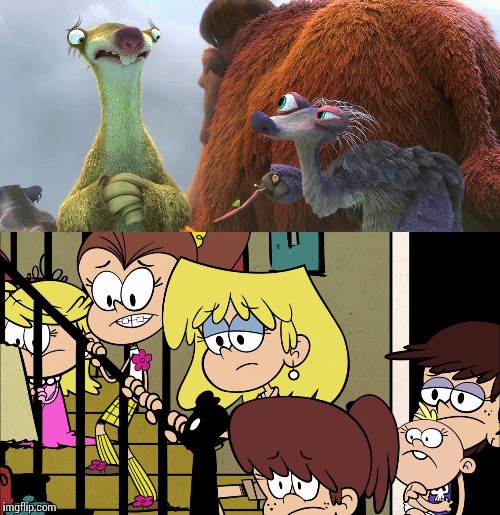 image tagged in iceage,theloudhouse | made w/ Imgflip meme maker