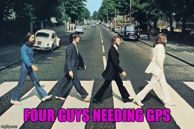 FOUR GUYS NEEDING GPS | made w/ Imgflip meme maker