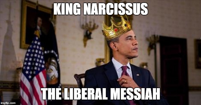 KING NARCISSUS THE LIBERAL MESSIAH | made w/ Imgflip meme maker
