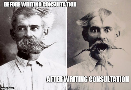 BEFORE WRITING CONSULTATION; AFTER WRITING CONSULTATION | image tagged in writing,writing consultation,acwri,consultation,bad luck brian | made w/ Imgflip meme maker