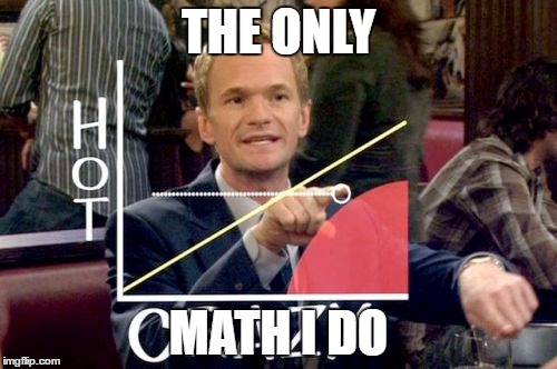 Hot Scale | THE ONLY; MATH I DO | image tagged in memes,hot scale | made w/ Imgflip meme maker
