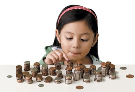 little kid counting money Blank Meme Template