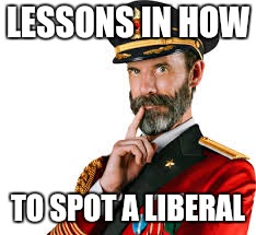 LESSONS IN HOW TO SPOT A LIBERAL | made w/ Imgflip meme maker