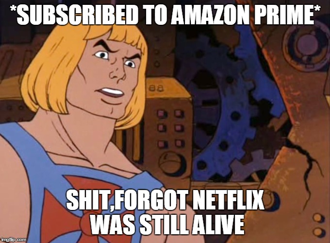 *SUBSCRIBED TO AMAZON PRIME*; SHIT,FORGOT NETFLIX WAS STILL ALIVE | image tagged in dammit | made w/ Imgflip meme maker