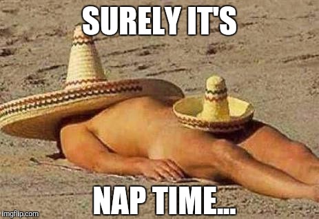 Nap time | SURELY IT'S; NAP TIME... | image tagged in nap,siesta | made w/ Imgflip meme maker