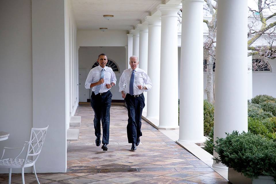 Obama Joe run Blank Meme Template