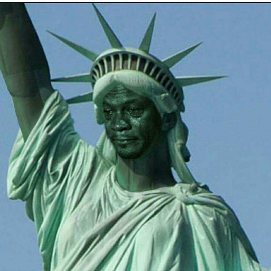 No "Statue of Liberty crying Jordan " memes have been featured ye...