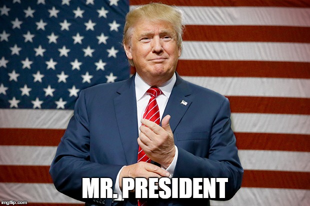 Mr. President | MR. PRESIDENT | image tagged in donald trump | made w/ Imgflip meme maker