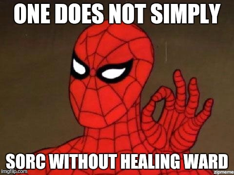 ONE DOES NOT SIMPLY; SORC WITHOUT HEALING WARD | made w/ Imgflip meme maker