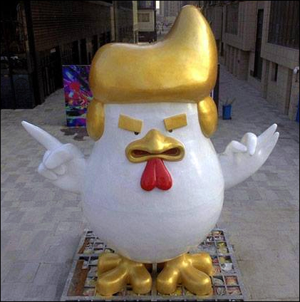 TRUMP CHICKEN - China  Blank Meme Template