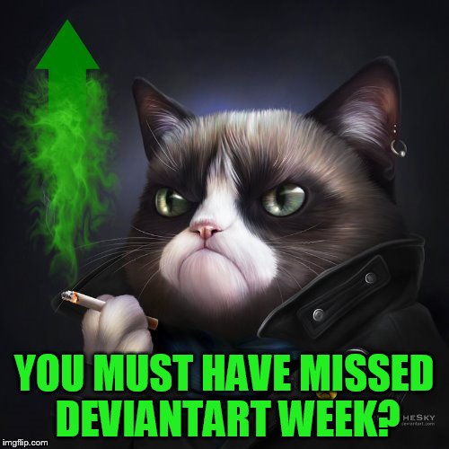 YOU MUST HAVE MISSED DEVIANTART WEEK? | made w/ Imgflip meme maker