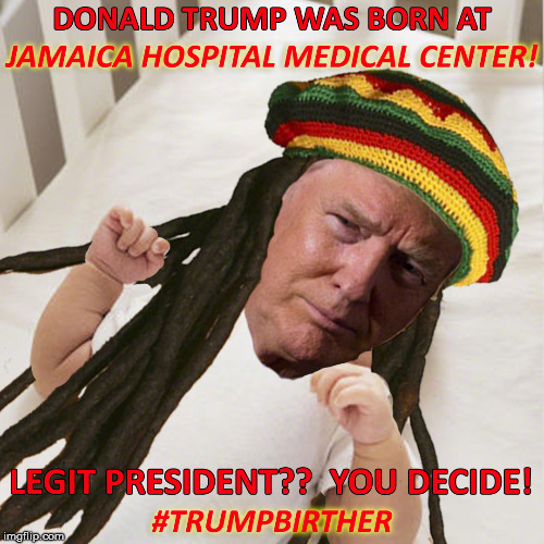 Donald Trump was born at Jamaica Hospital Medical Center! | image tagged in donald trump,trump,president | made w/ Imgflip meme maker