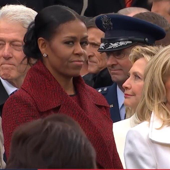 High Quality Michelle Obama Inauguration Blank Meme Template