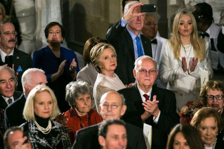 hillery at trumps lunch Blank Meme Template