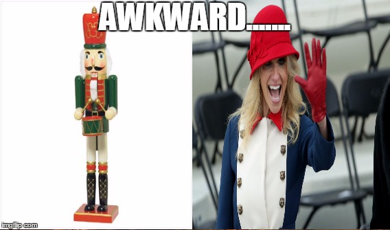 Place Nuts Here | AWKWARD....... | image tagged in kellyanne conway,nutcracker,trump,trump inauguration,inauguration | made w/ Imgflip meme maker