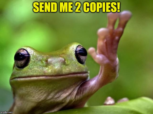 SEND ME 2 COPIES! | made w/ Imgflip meme maker