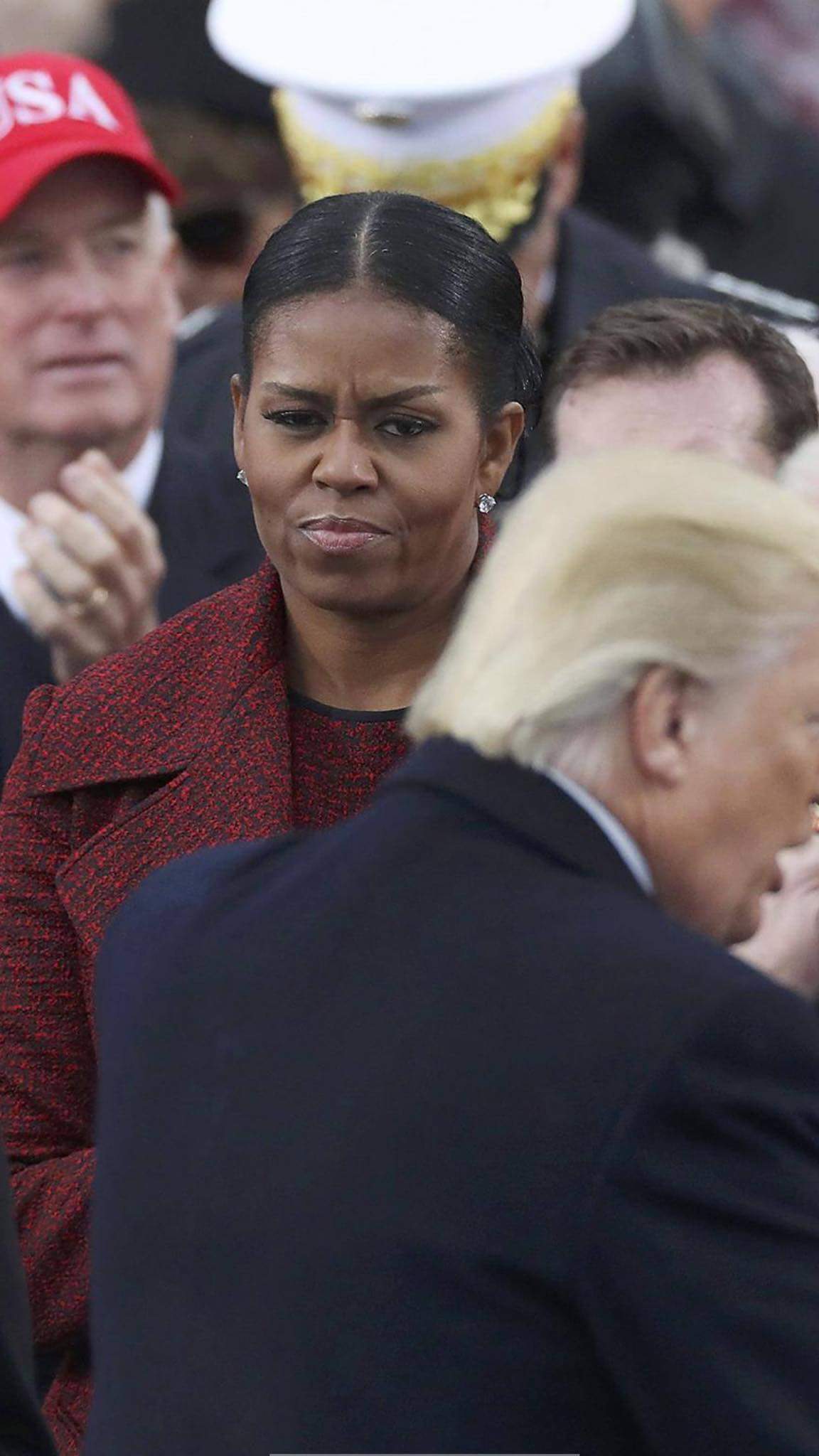 High Quality Michelle's glare Blank Meme Template