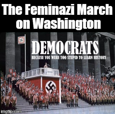 The Feminazi March on Washington |  The Feminazi March on Washington | image tagged in feminazi,nazis,democrats | made w/ Imgflip meme maker