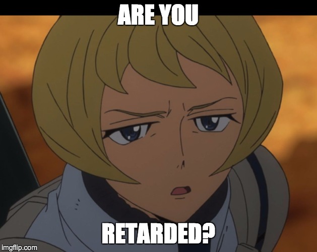 IBO S2 | ARE YOU; RETARDED? | image tagged in ibo s2 | made w/ Imgflip meme maker