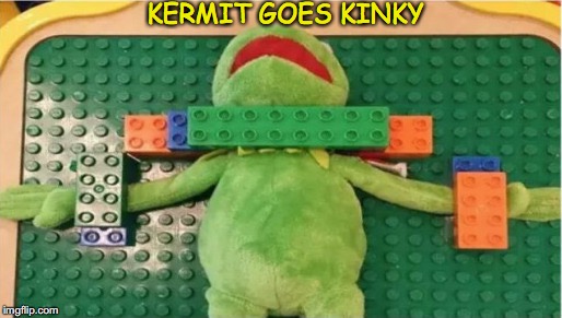 Can’t Hide The Pain Kermit | KERMIT GOES KINKY | image tagged in kermit the frog | made w/ Imgflip meme maker